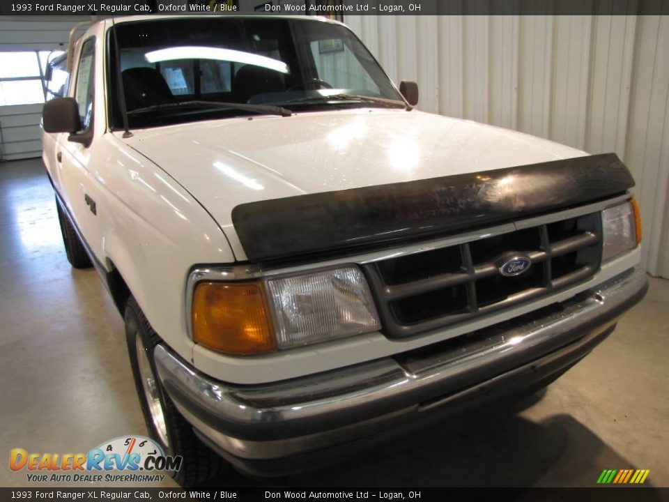 1993 Ford Ranger XL Regular Cab Oxford White / Blue Photo #1