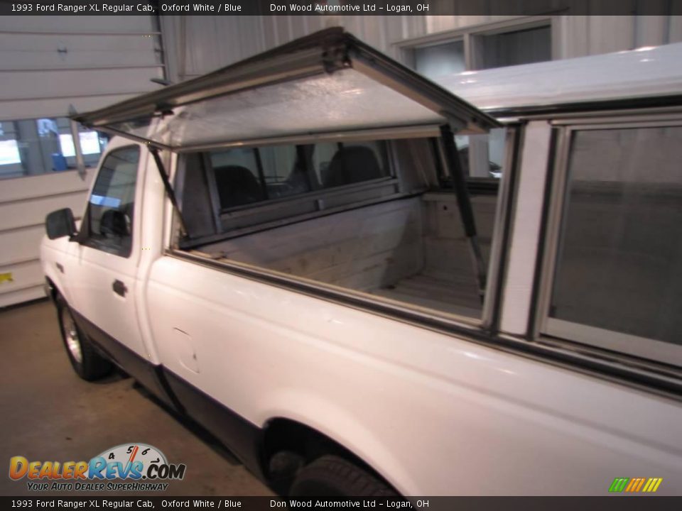 1993 Ford Ranger XL Regular Cab Oxford White / Blue Photo #5