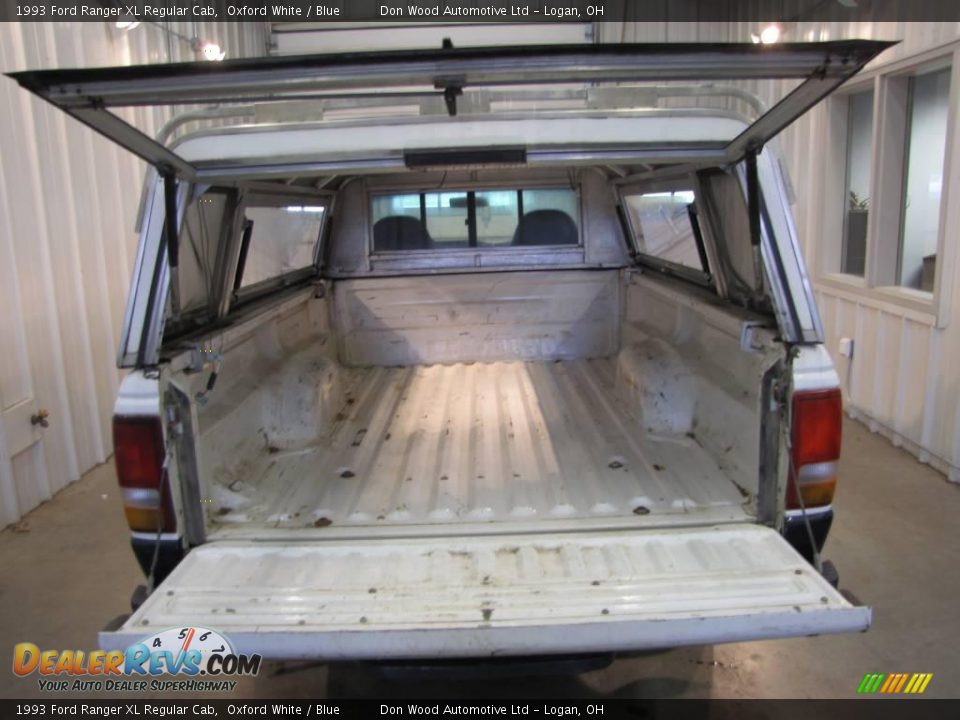 1993 Ford Ranger XL Regular Cab Oxford White / Blue Photo #7