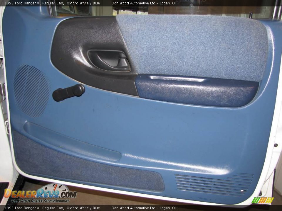 1993 Ford Ranger XL Regular Cab Oxford White / Blue Photo #12
