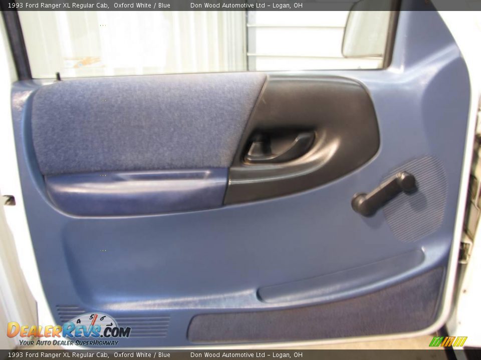 1993 Ford Ranger XL Regular Cab Oxford White / Blue Photo #13