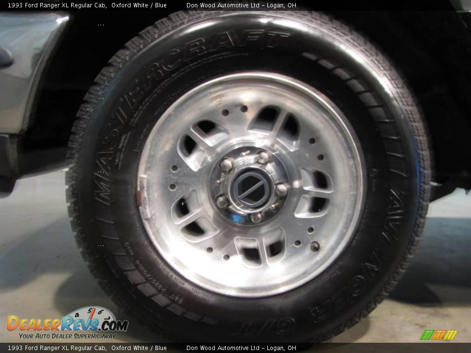 1993 Ford Ranger XL Regular Cab Oxford White / Blue Photo #16