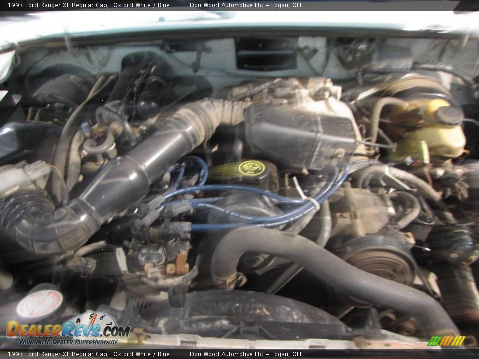 1993 Ford Ranger XL Regular Cab Oxford White / Blue Photo #19