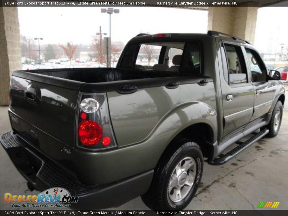 2004 Ford Explorer Sport Trac XLT 4x4 Estate Green Metallic / Medium Pebble Photo #5