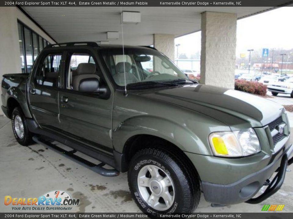 2004 Ford Explorer Sport Trac XLT 4x4 Estate Green Metallic / Medium Pebble Photo #7