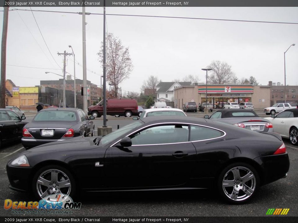 2009 Jaguar XK XK8 Coupe Ebony Black / Charcoal Photo #3