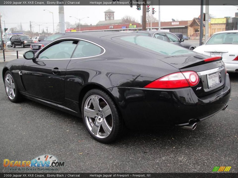 2009 Jaguar XK XK8 Coupe Ebony Black / Charcoal Photo #4