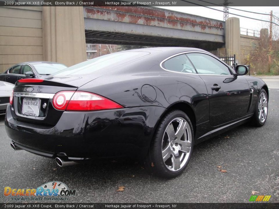 2009 Jaguar XK XK8 Coupe Ebony Black / Charcoal Photo #6