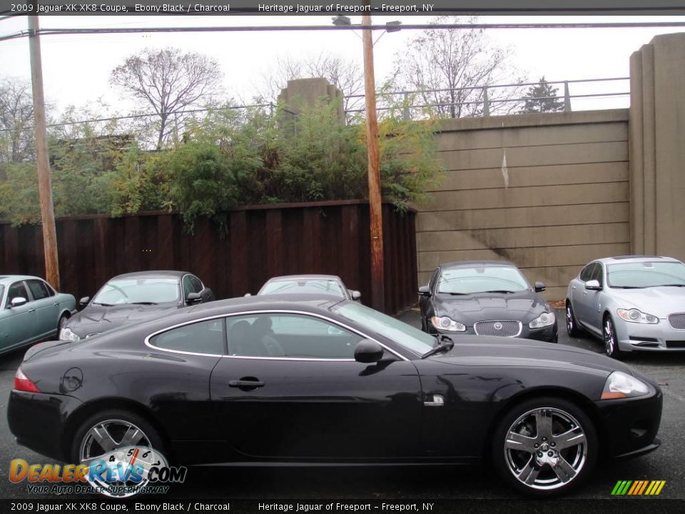 2009 Jaguar XK XK8 Coupe Ebony Black / Charcoal Photo #7