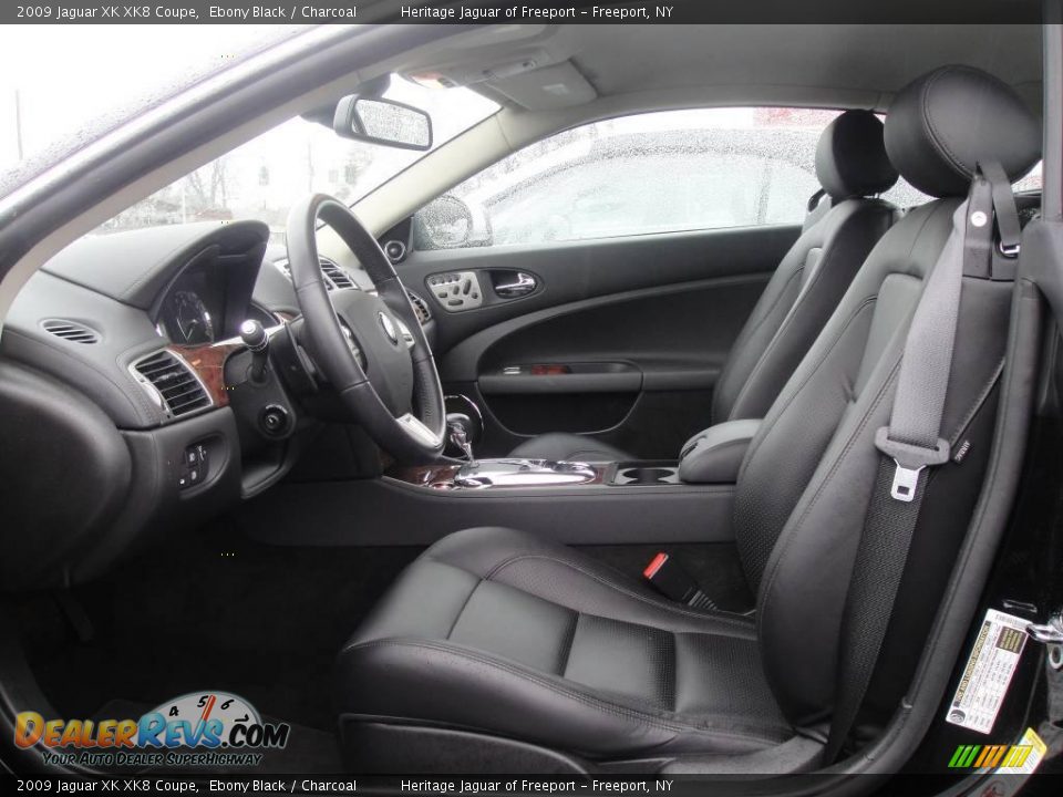 2009 Jaguar XK XK8 Coupe Ebony Black / Charcoal Photo #13