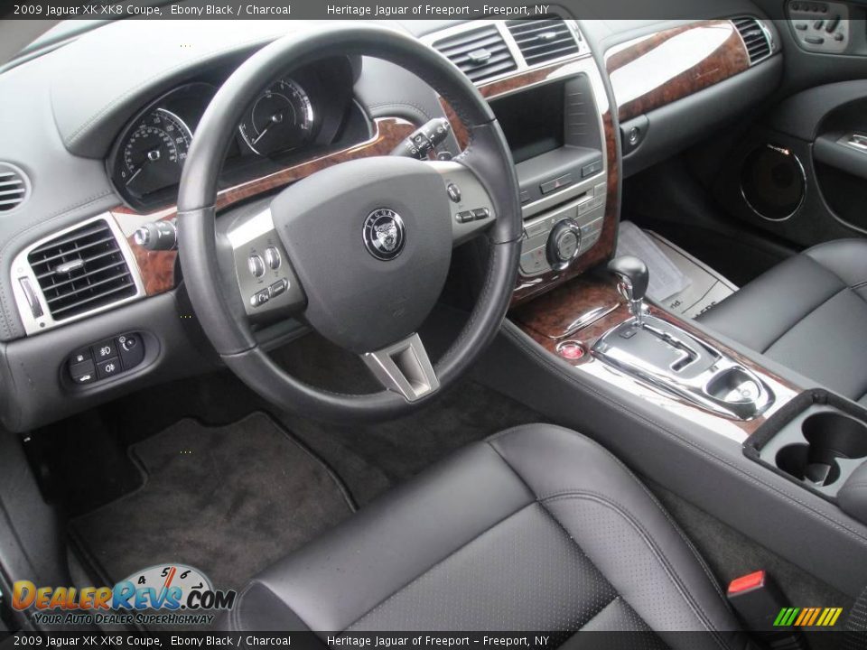 2009 Jaguar XK XK8 Coupe Ebony Black / Charcoal Photo #14
