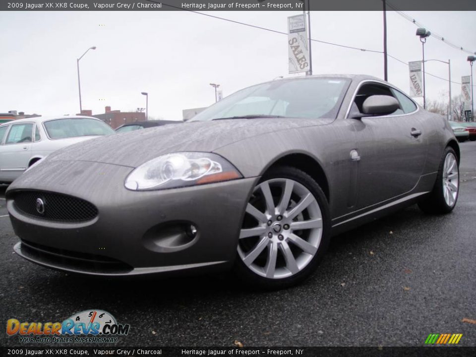 2009 Jaguar XK XK8 Coupe Vapour Grey / Charcoal Photo #1