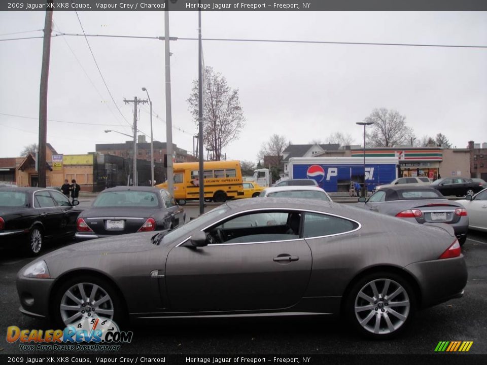 2009 Jaguar XK XK8 Coupe Vapour Grey / Charcoal Photo #3