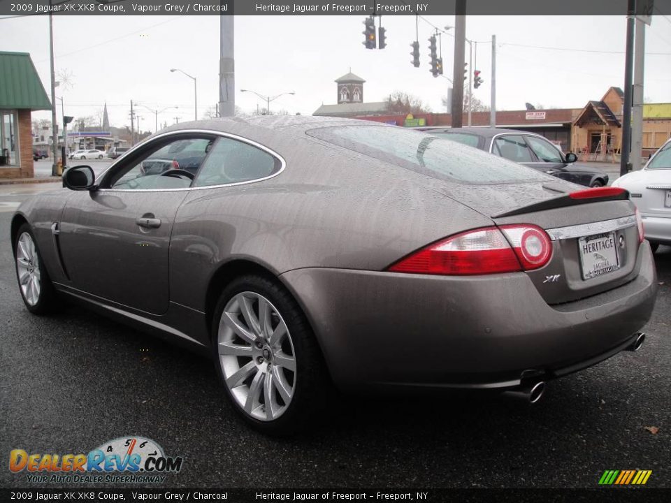 2009 Jaguar XK XK8 Coupe Vapour Grey / Charcoal Photo #4