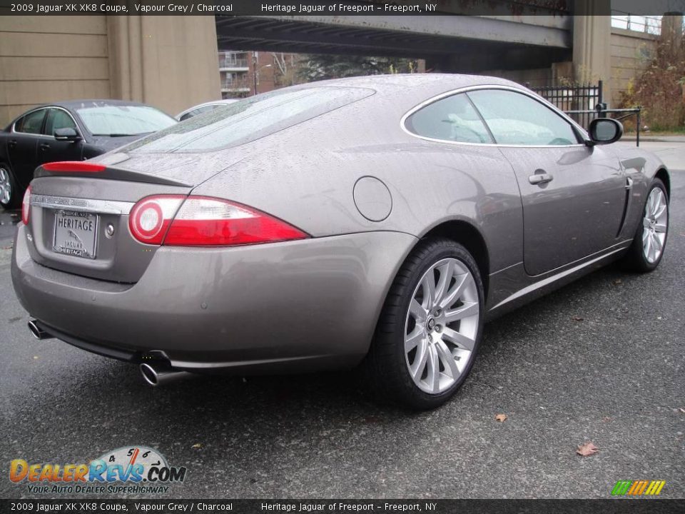 2009 Jaguar XK XK8 Coupe Vapour Grey / Charcoal Photo #6