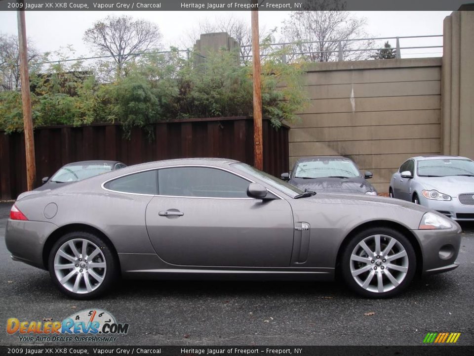 2009 Jaguar XK XK8 Coupe Vapour Grey / Charcoal Photo #7