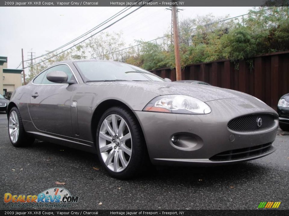 2009 Jaguar XK XK8 Coupe Vapour Grey / Charcoal Photo #8