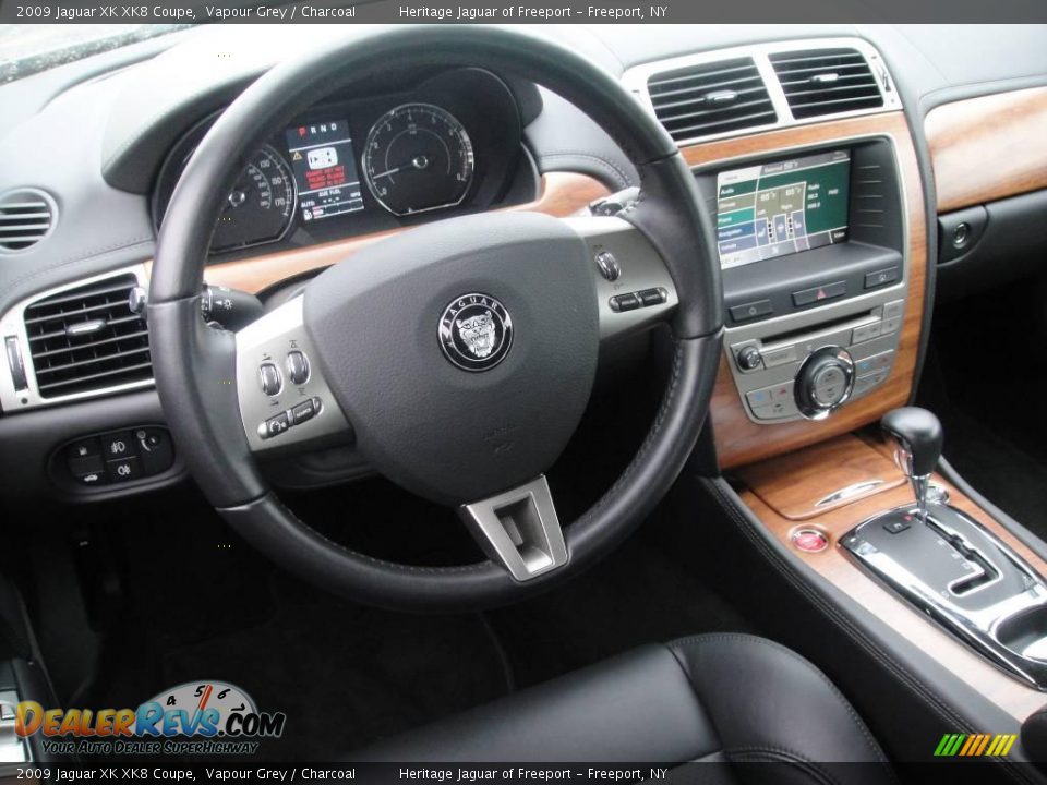 2009 Jaguar XK XK8 Coupe Vapour Grey / Charcoal Photo #16