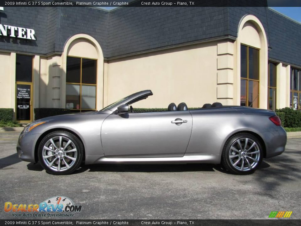 2009 Infiniti G 37 S Sport Convertible Platinum Graphite / Graphite Photo #4