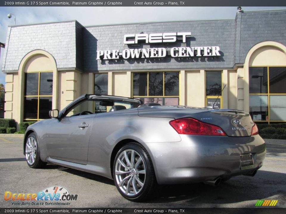 2009 Infiniti G 37 S Sport Convertible Platinum Graphite / Graphite Photo #5
