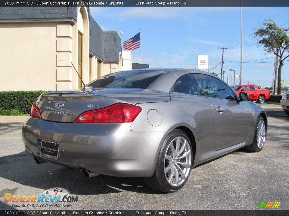 2009 Infiniti G 37 S Sport Convertible Platinum Graphite / Graphite Photo #7