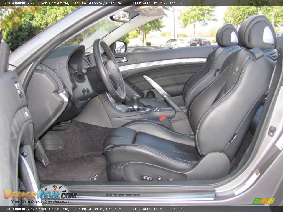 2009 Infiniti G 37 S Sport Convertible Platinum Graphite / Graphite Photo #9