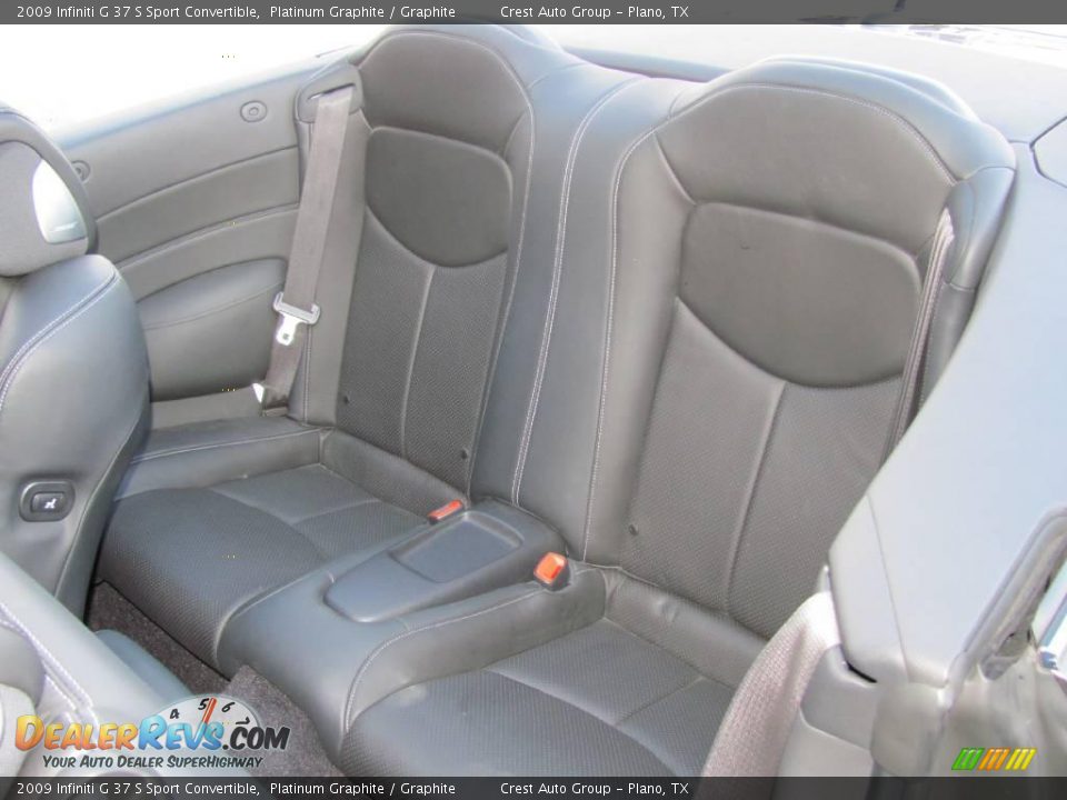 2009 Infiniti G 37 S Sport Convertible Platinum Graphite / Graphite Photo #10