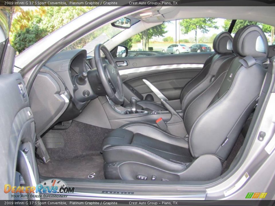 2009 Infiniti G 37 S Sport Convertible Platinum Graphite / Graphite Photo #11