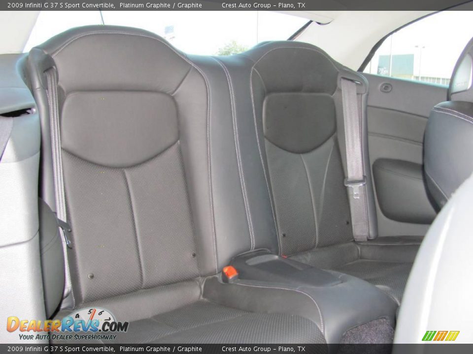 2009 Infiniti G 37 S Sport Convertible Platinum Graphite / Graphite Photo #13
