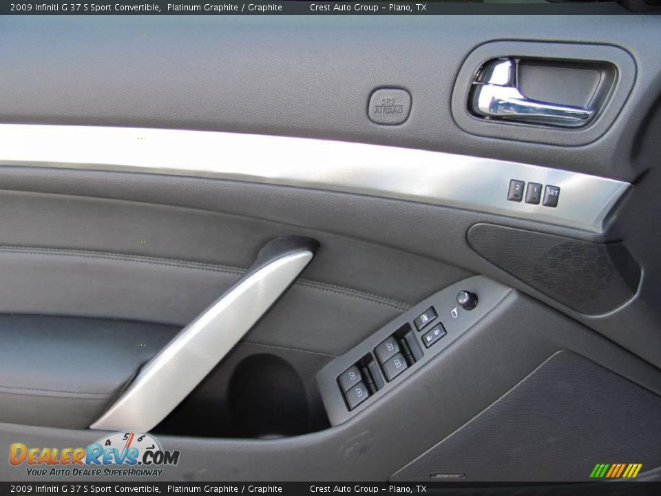 2009 Infiniti G 37 S Sport Convertible Platinum Graphite / Graphite Photo #14