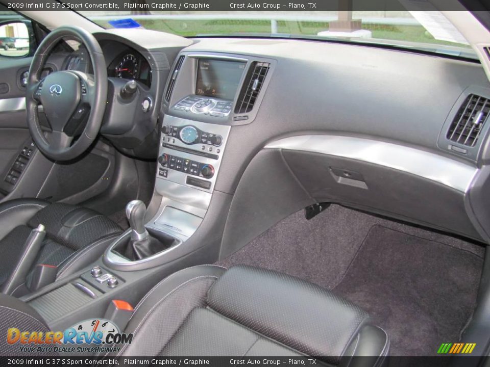 2009 Infiniti G 37 S Sport Convertible Platinum Graphite / Graphite Photo #16