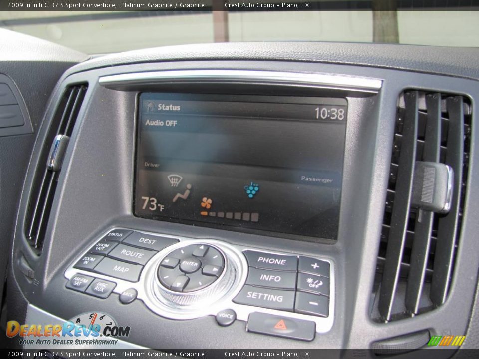 2009 Infiniti G 37 S Sport Convertible Platinum Graphite / Graphite Photo #17
