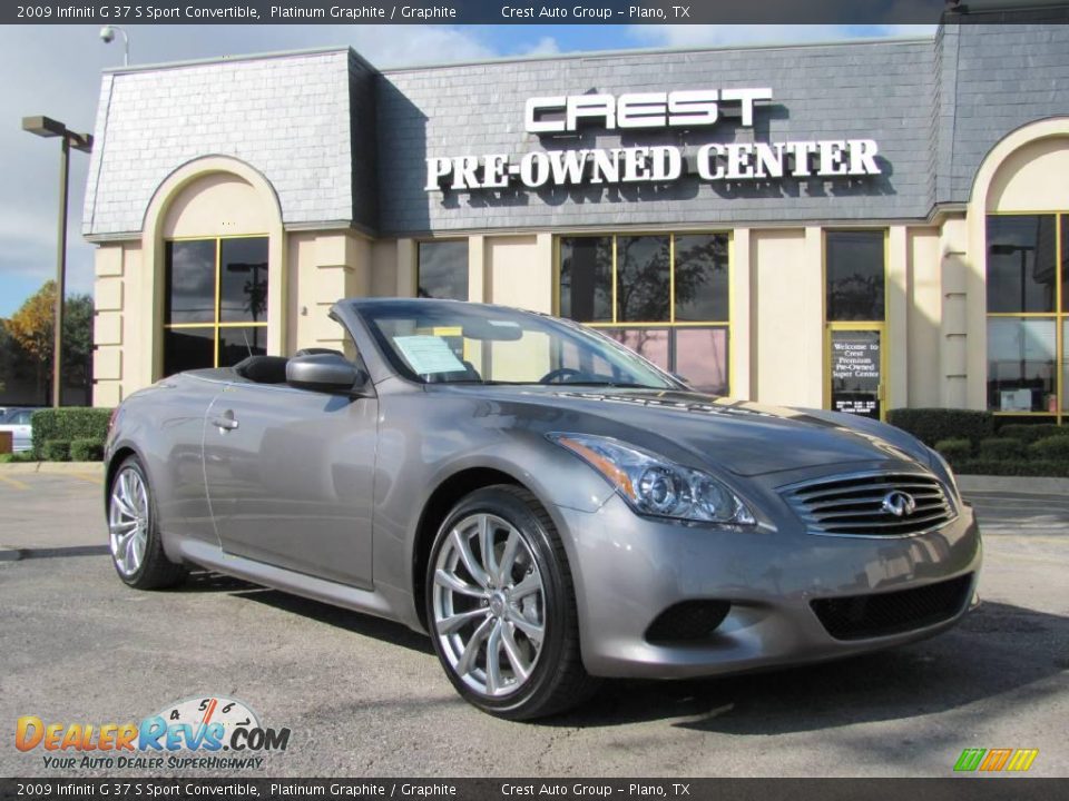 2009 Infiniti G 37 S Sport Convertible Platinum Graphite / Graphite Photo #19