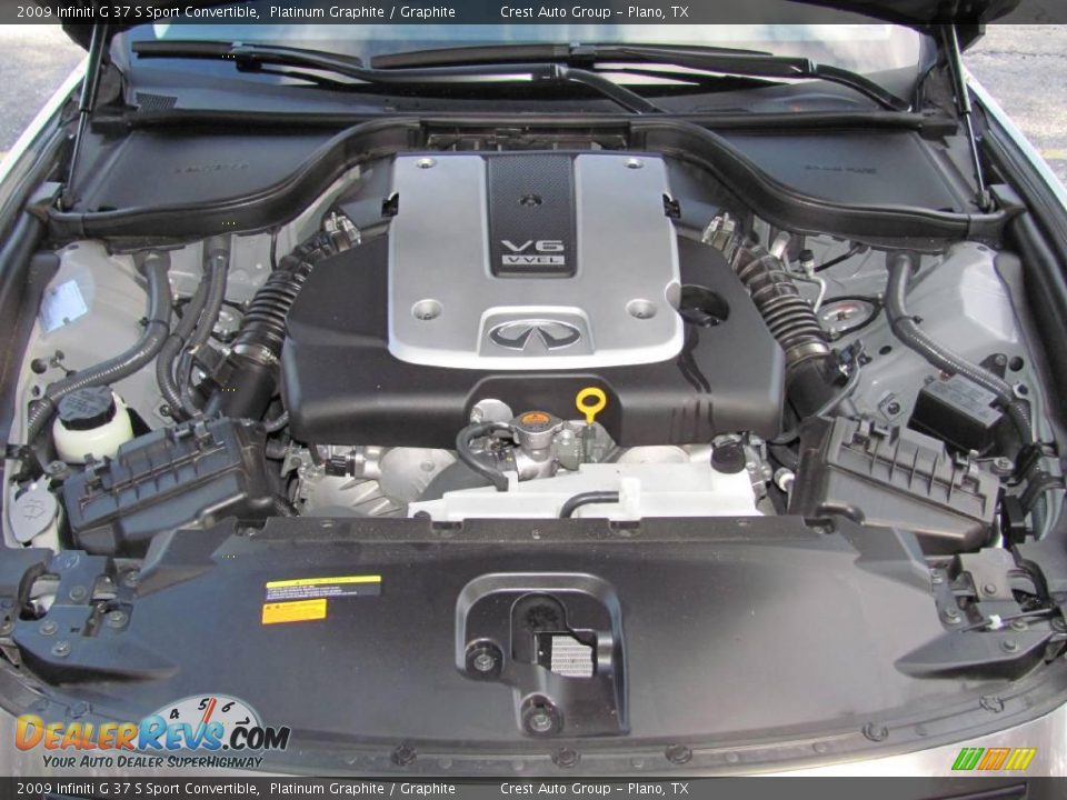 2009 Infiniti G 37 S Sport Convertible Platinum Graphite / Graphite Photo #22