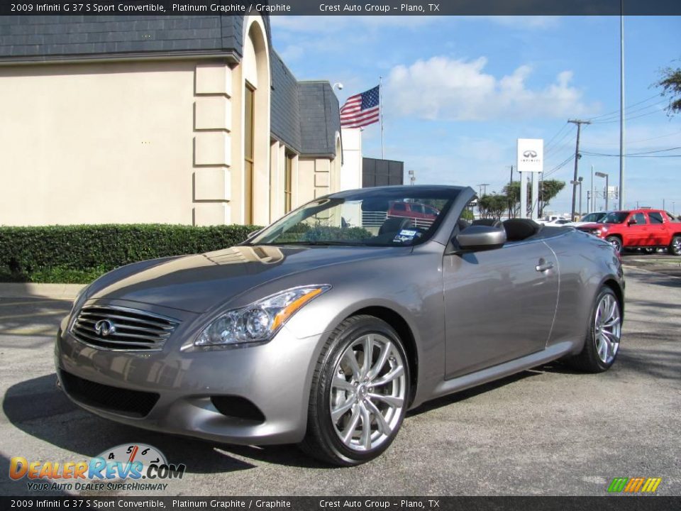 2009 Infiniti G 37 S Sport Convertible Platinum Graphite / Graphite Photo #23