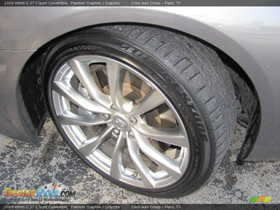 2009 Infiniti G 37 S Sport Convertible Platinum Graphite / Graphite Photo #26