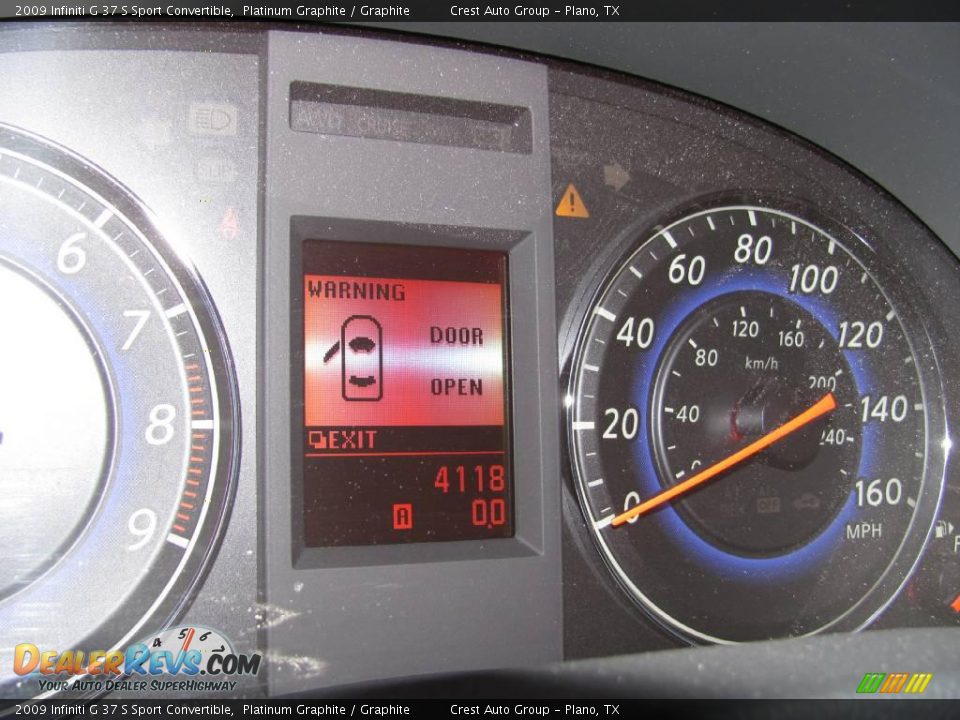 2009 Infiniti G 37 S Sport Convertible Platinum Graphite / Graphite Photo #28