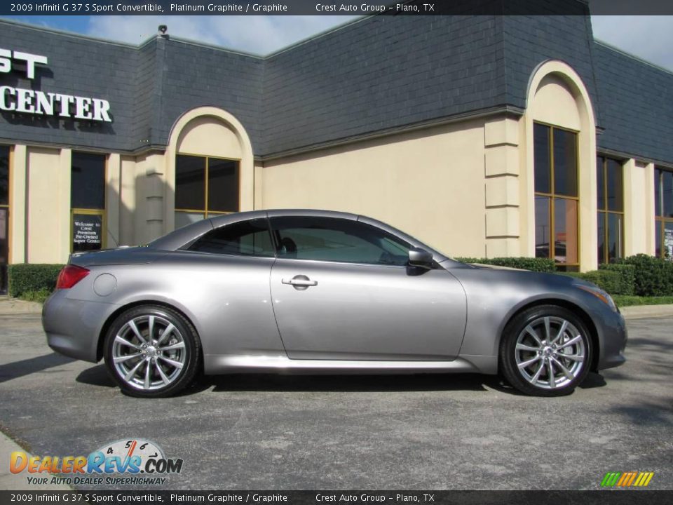 2009 Infiniti G 37 S Sport Convertible Platinum Graphite / Graphite Photo #31