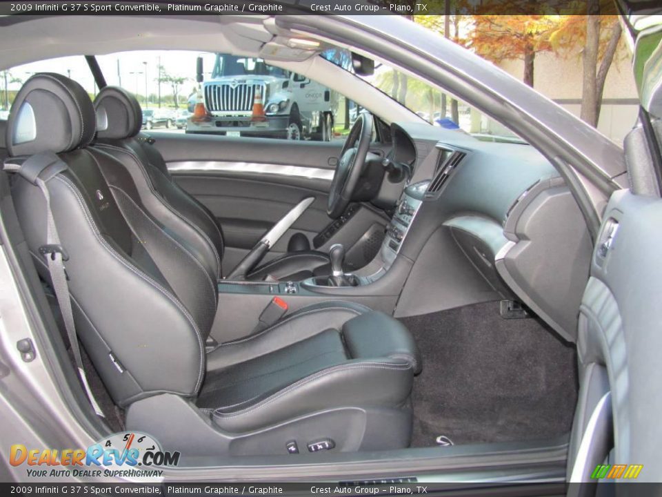 2009 Infiniti G 37 S Sport Convertible Platinum Graphite / Graphite Photo #35