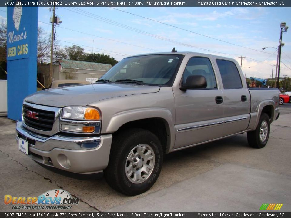 2007 GMC Sierra 1500 Classic Z71 Crew Cab 4x4 Silver Birch Metallic / Dark Titanium/Light Titanium Photo #4