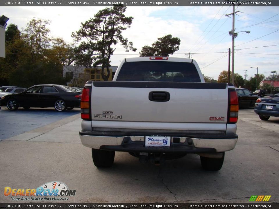 2007 GMC Sierra 1500 Classic Z71 Crew Cab 4x4 Silver Birch Metallic / Dark Titanium/Light Titanium Photo #7