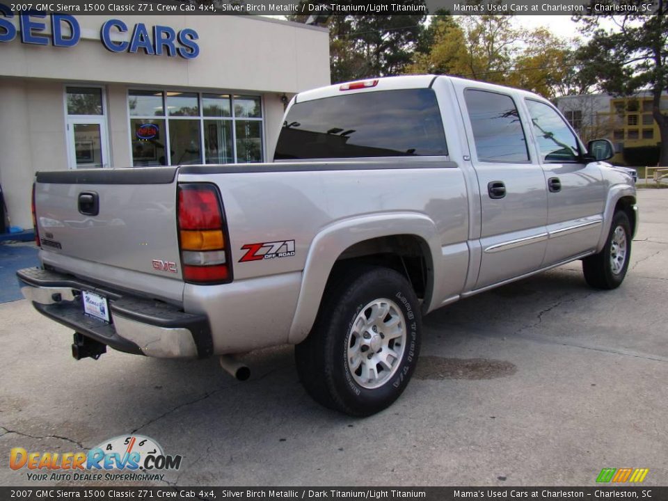 2007 GMC Sierra 1500 Classic Z71 Crew Cab 4x4 Silver Birch Metallic / Dark Titanium/Light Titanium Photo #8