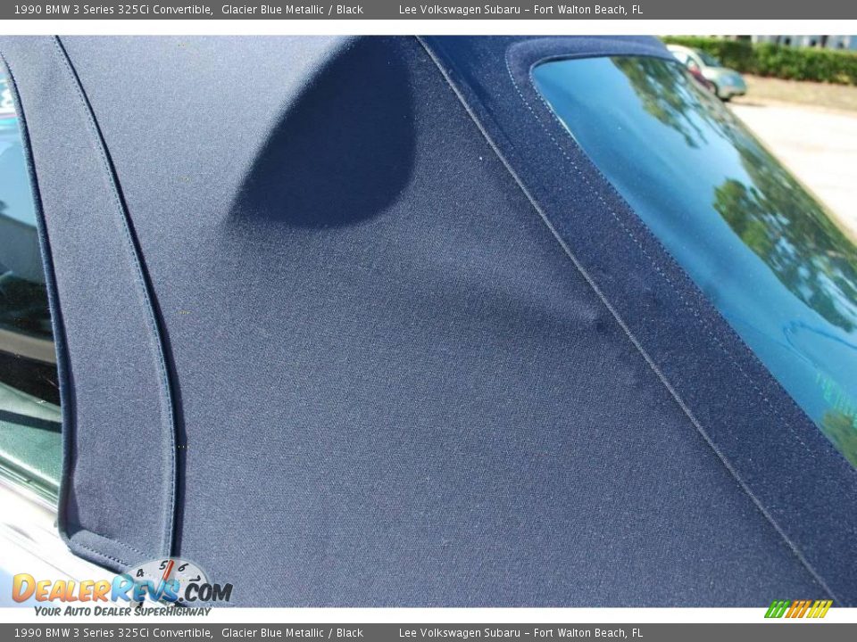 1990 BMW 3 Series 325Ci Convertible Glacier Blue Metallic / Black Photo #14