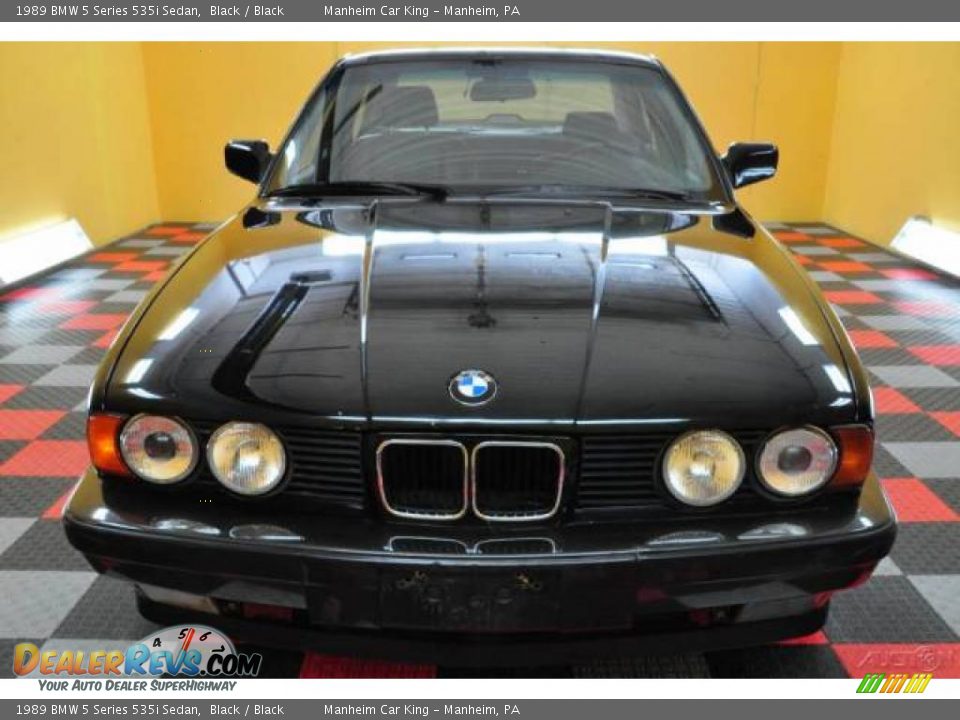 1989 BMW 5 Series 535i Sedan Black / Black Photo #29