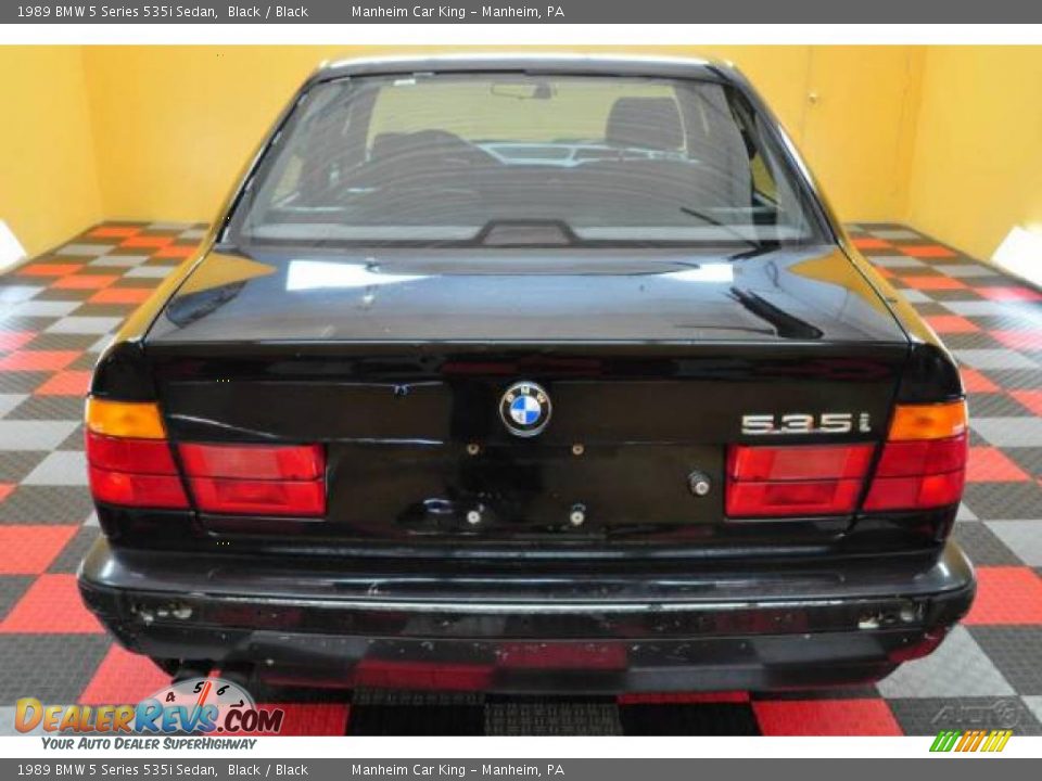 1989 BMW 5 Series 535i Sedan Black / Black Photo #32
