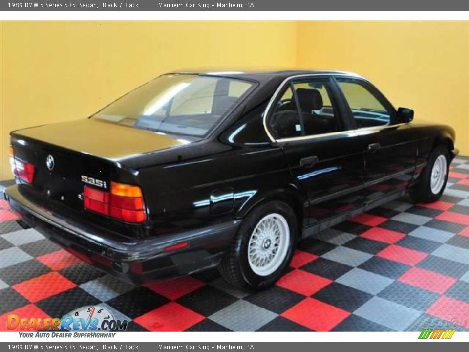 1989 BMW 5 Series 535i Sedan Black / Black Photo #33
