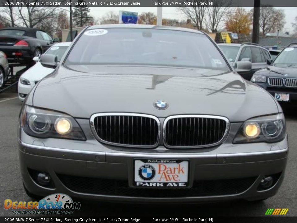 2006 BMW 7 Series 750i Sedan Sterling Grey Metallic / Black/Cream Beige Photo #3