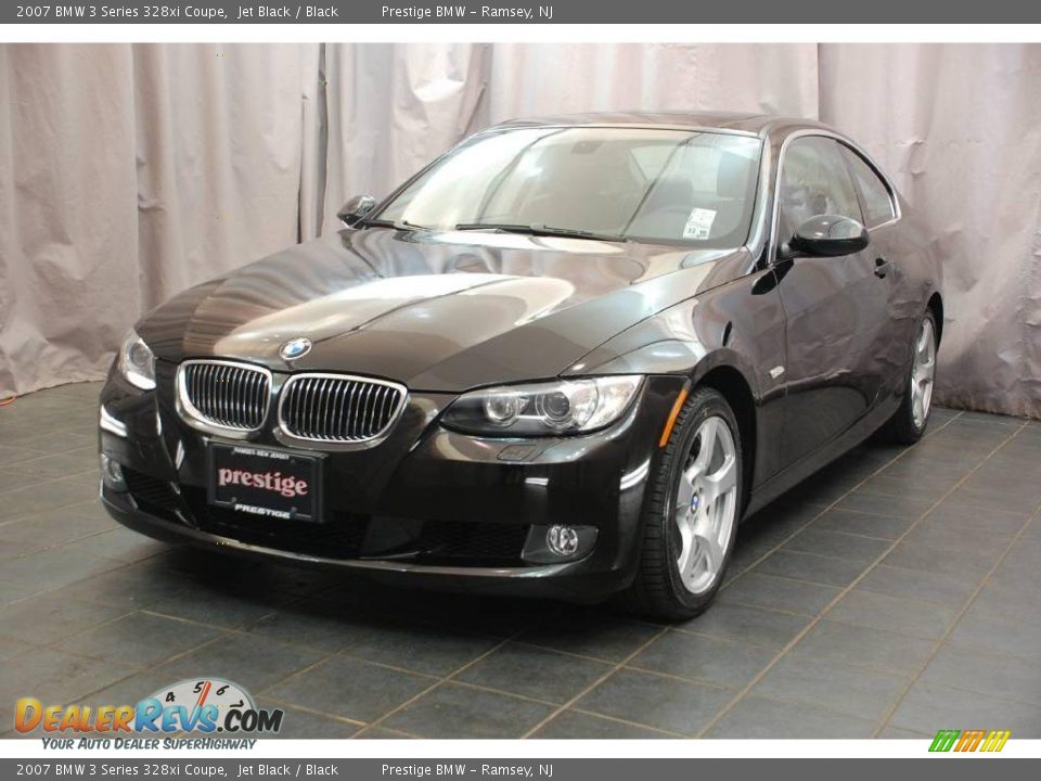 2007 BMW 3 Series 328xi Coupe Jet Black / Black Photo #1