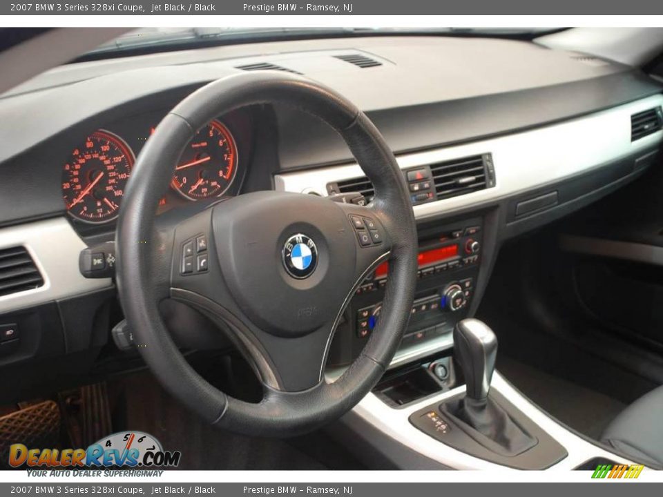 2007 BMW 3 Series 328xi Coupe Jet Black / Black Photo #3