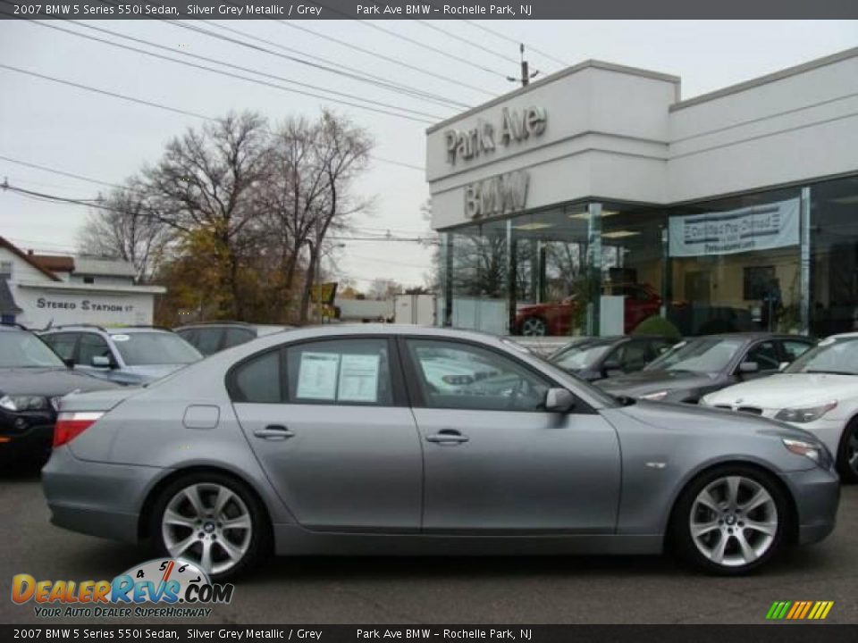 2007 BMW 5 Series 550i Sedan Silver Grey Metallic / Grey Photo #1